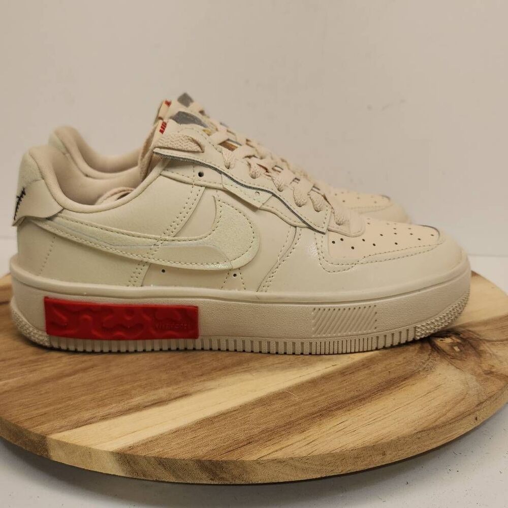 Nike Air Force 1 Fontanka Pearl White Red DA7024-200 Women's Size 6.5